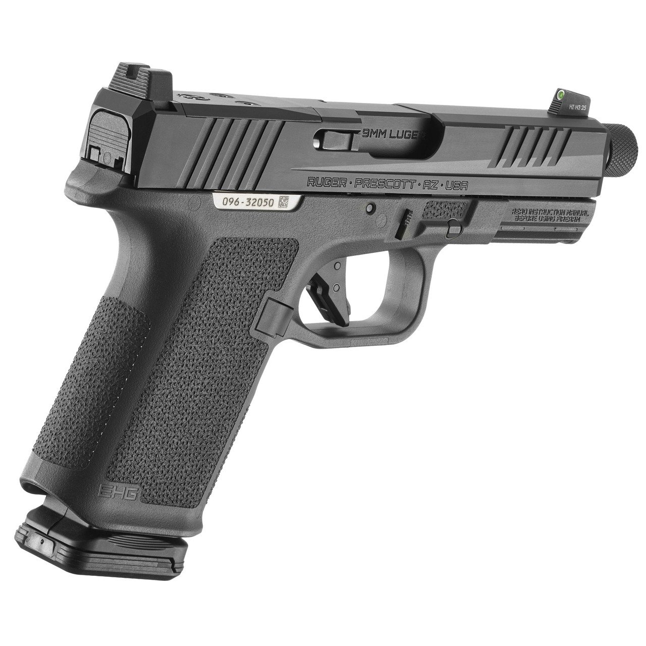 Ruger RXM, 9mm, 4.5" Barrel, Threaded 1/2X28, Nitride Black, Magpul EHG, Optics Ready, Front Night Sight, 2x15rd Magpul PMAG GL19 - Image 3