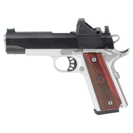Springfield 1911 Ronin AOS Optic Gear Pac 45 ACP 4.25" Match Grade Barrel, Blued Serrated Slide, Crossed Cannon Laminate Grip, Viridian RFX-11 Green Dot, 9 Rd