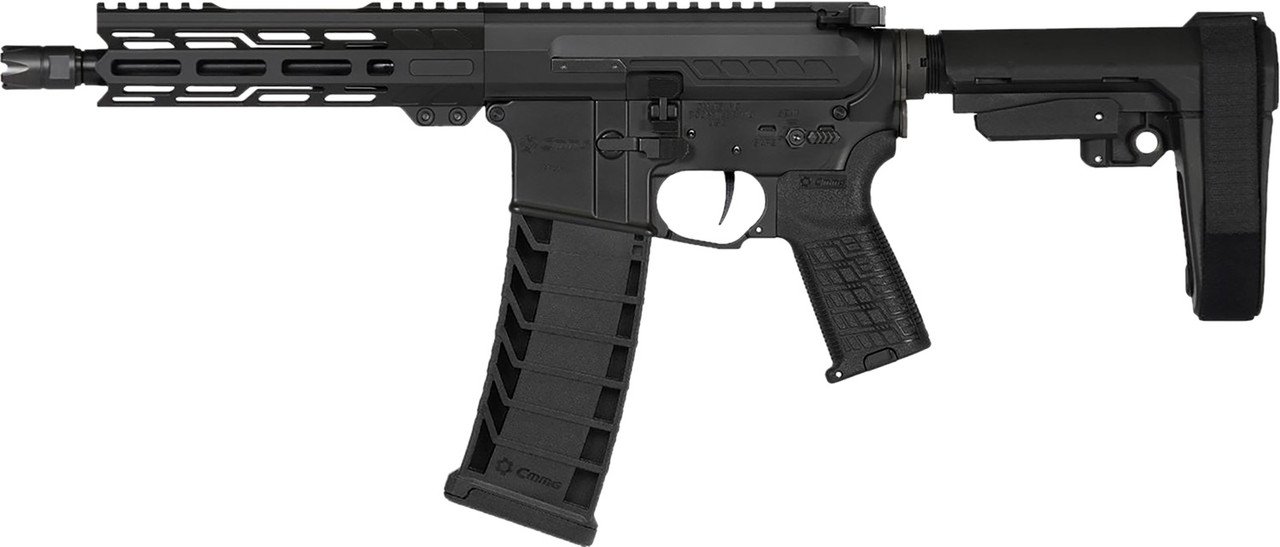 CMMG Banshee MK4 9mm, 8" Threaded Barrel, Cerakote Armor Black, CMMG Grip, Stabilizing Brace, Ambi Controls, 30rd Mag - Image 2